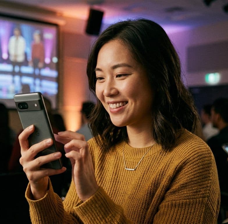 FDAPP voting event participant using mobile voting